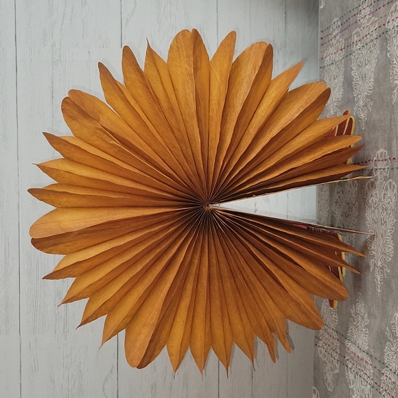 Vintage | 90s Large Honeycomb Turkey Paper Party Decoration | Thanksgiving Fall - Picture 6 of 12